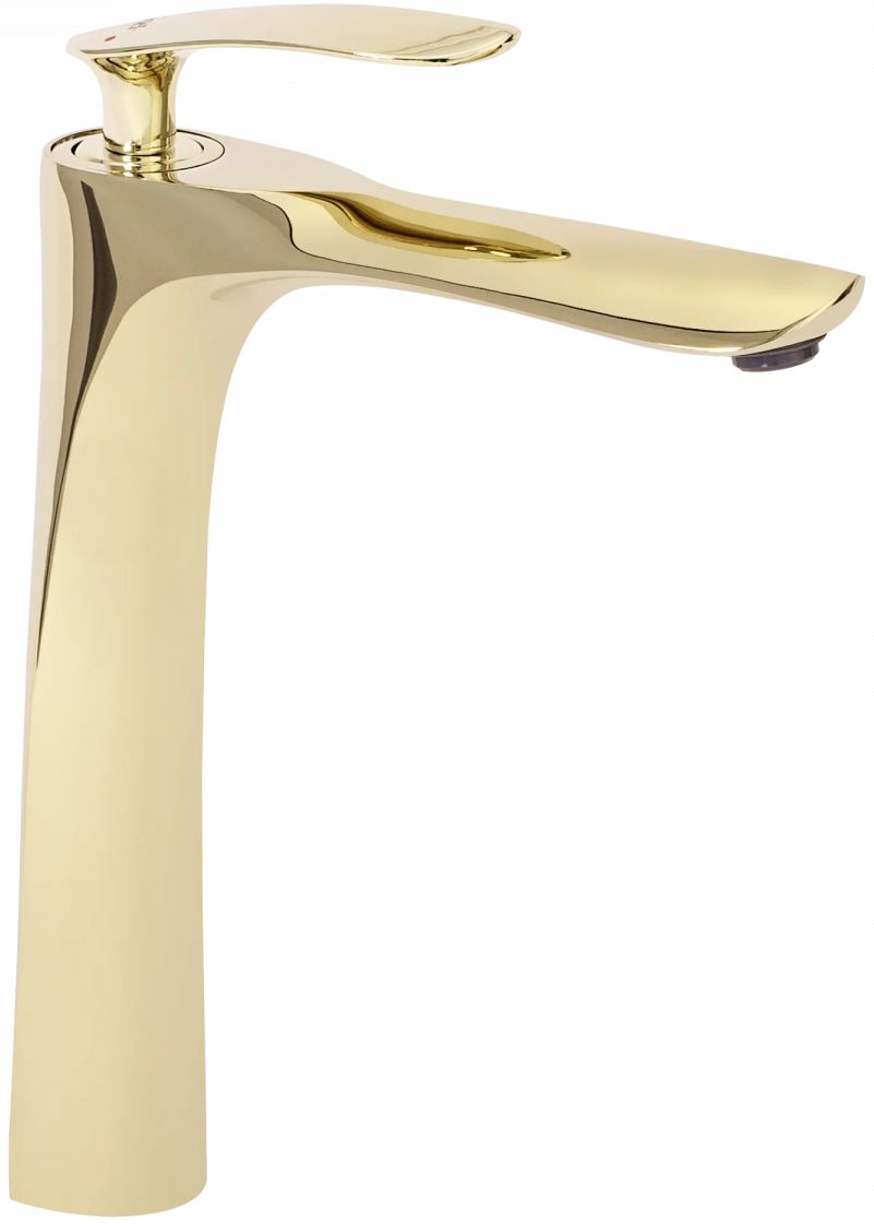 Rea Orbit rubinetto per lavabo verticale oro REA-B2051