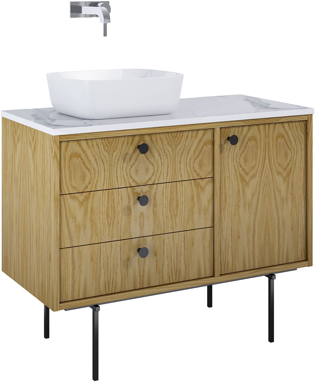 Elita Legacy armadietto 100x45.6x54 cm sottolavabo sospeso rovere RE011000096690