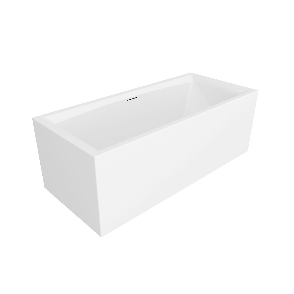 Riho Still Square Plug&Play vasca da bagno con rivestimento 170x75 cm bianco B100031005