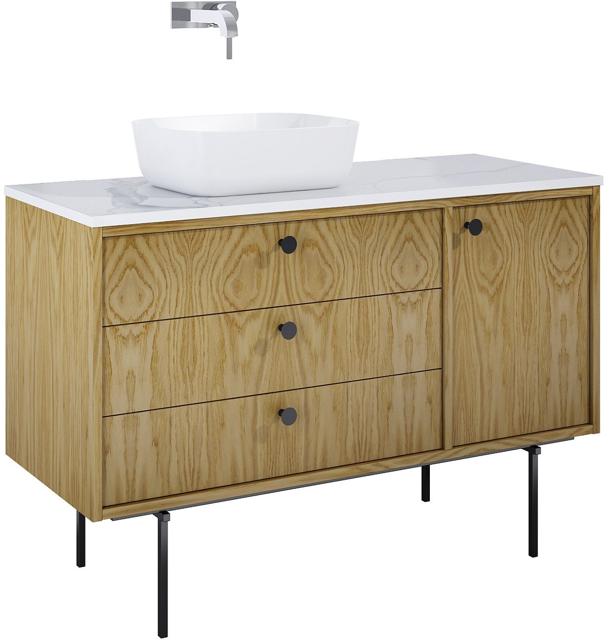 Elita Legacy armadietto 120x45.6x54 cm sottolavabo sospeso rovere RE011200096690