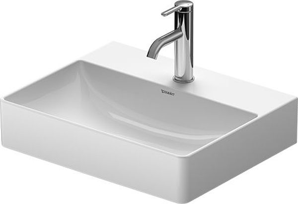 Duravit DuraSquare lavabo 50x40 cm rettangolare a parete-da mobile bianco 2356500071