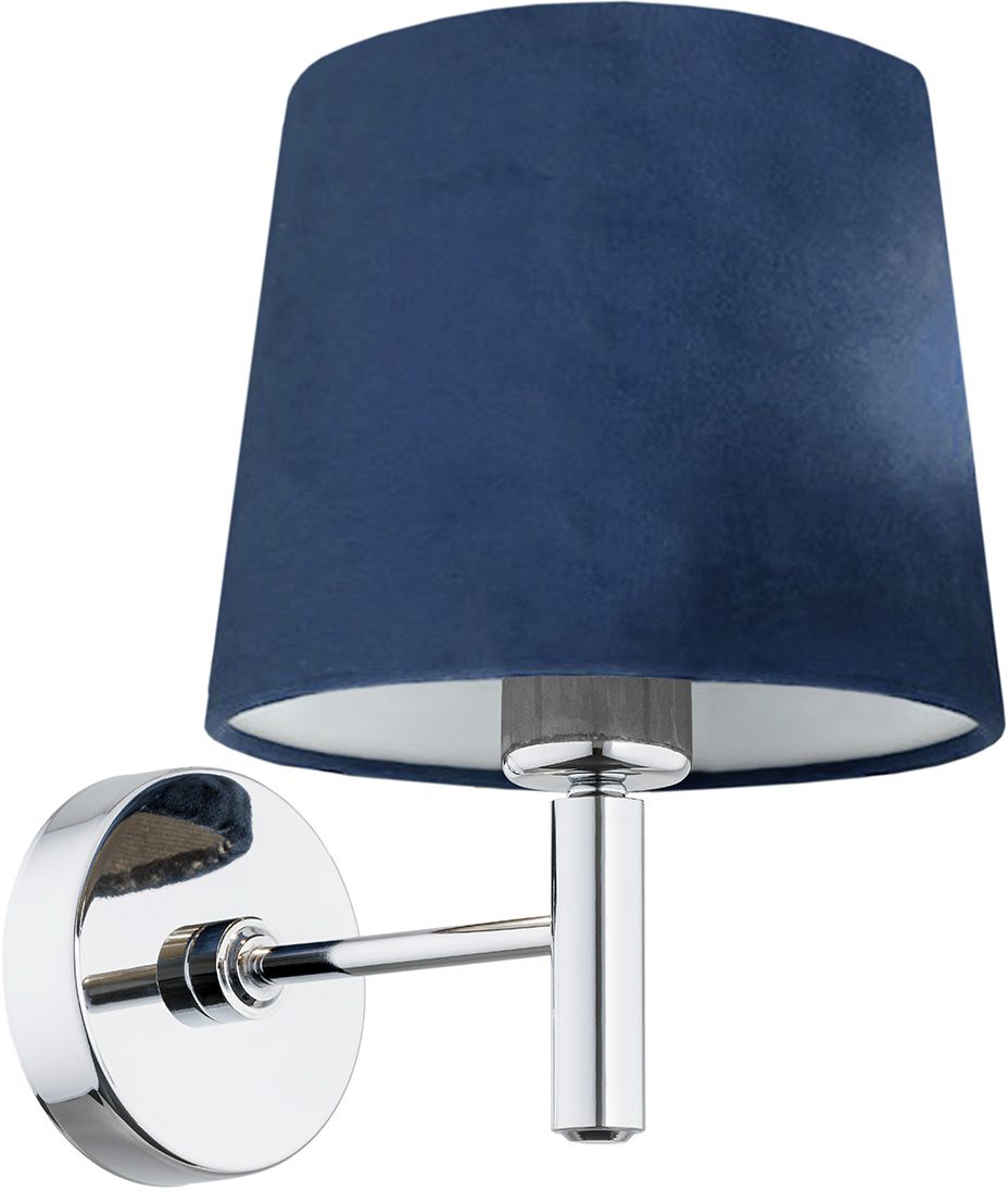 Argon Bolzano lampada da parete 1x15 W cromo-blu scuro 3908