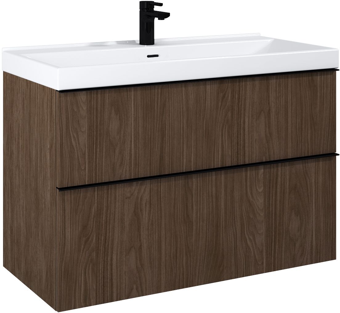 Elita Look armadietto 100x44.9x63.5 cm sottolavabo sospeso noce RE011000027060