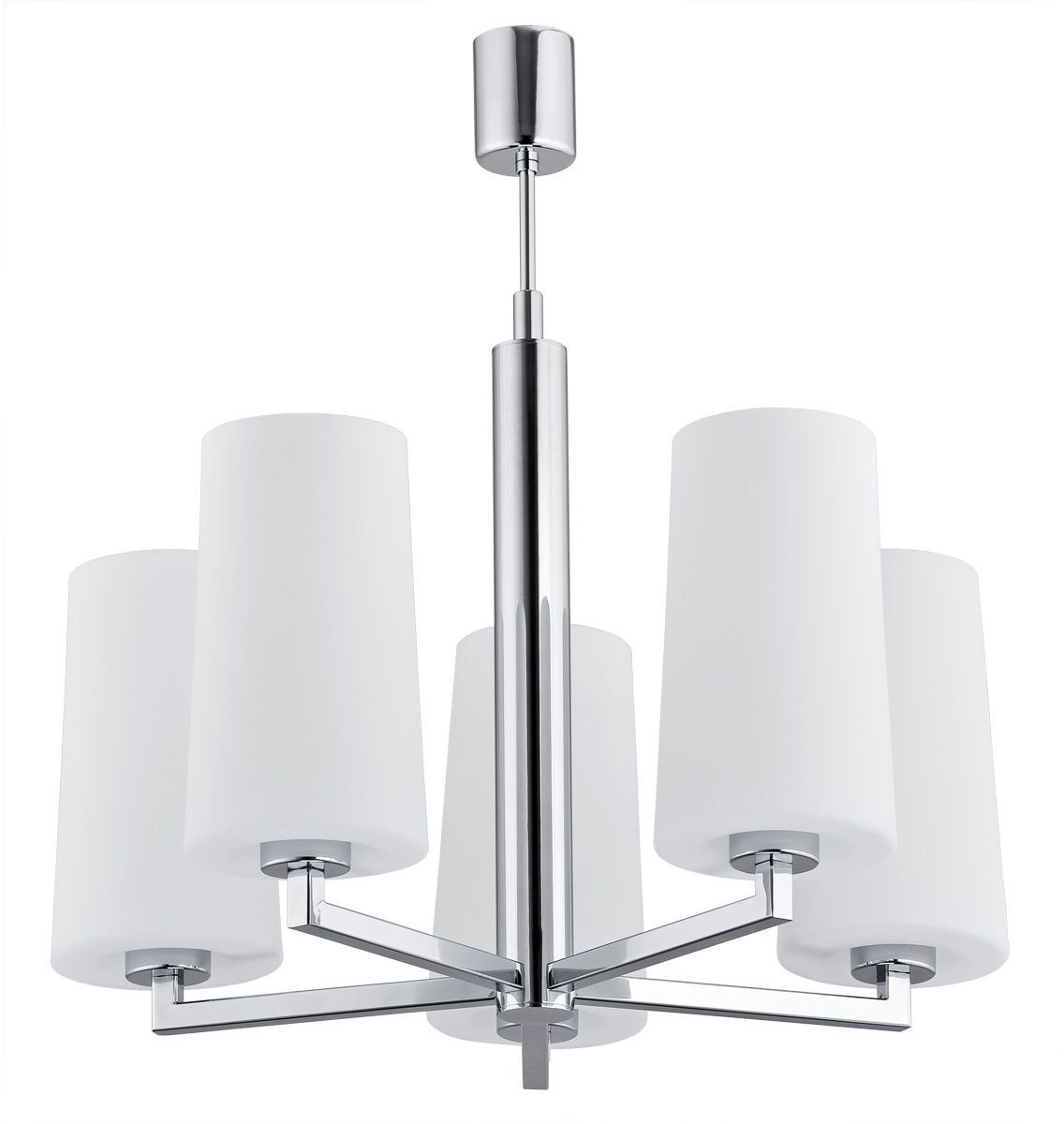Argon Camelot lampada sospesa 5x15 W bianco-cromo 2053