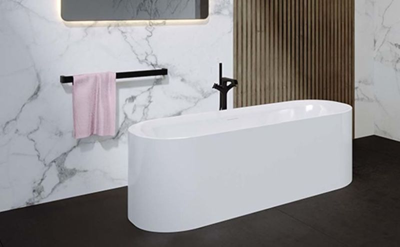Riho Devotion vasca da bagno freestanding 180x71 cm ovale bianco B095001005