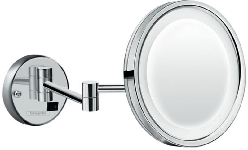 Hansgrohe Logis Universal specchietto per trucco 21.7x21.7 cm rotonda con illuminazione cromo 73570000