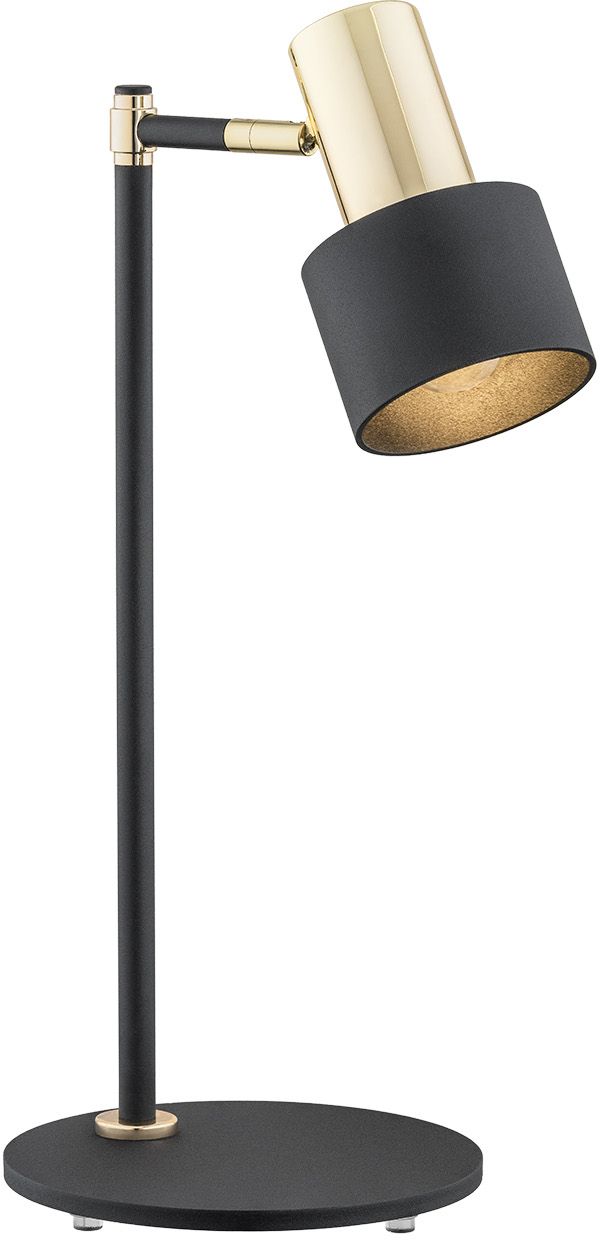 Argon Doria lampada da scrivania 1x15 W nero-ottone 4257