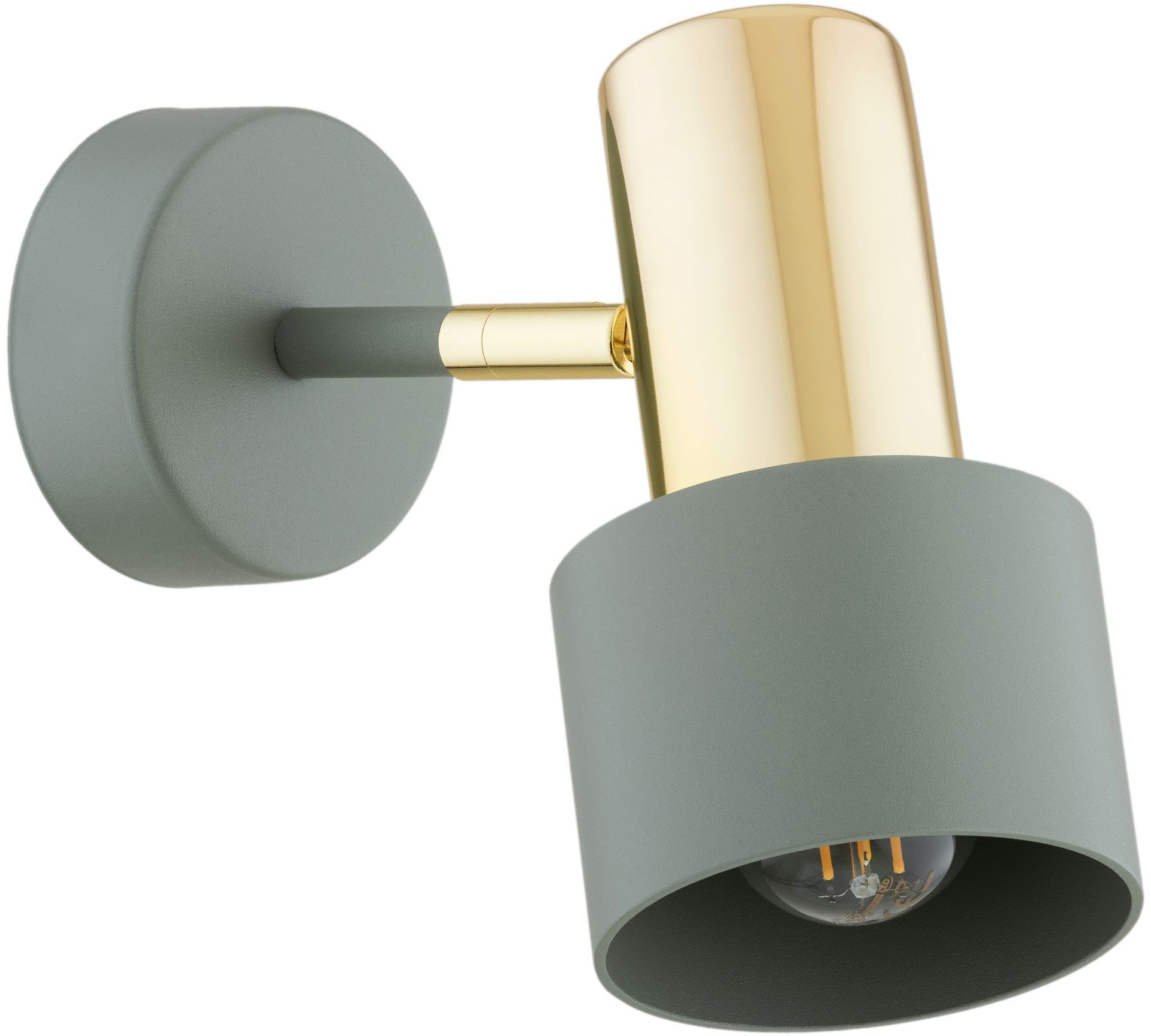 Argon Doria lampada da parete 1x15 W ottone-verde 4315