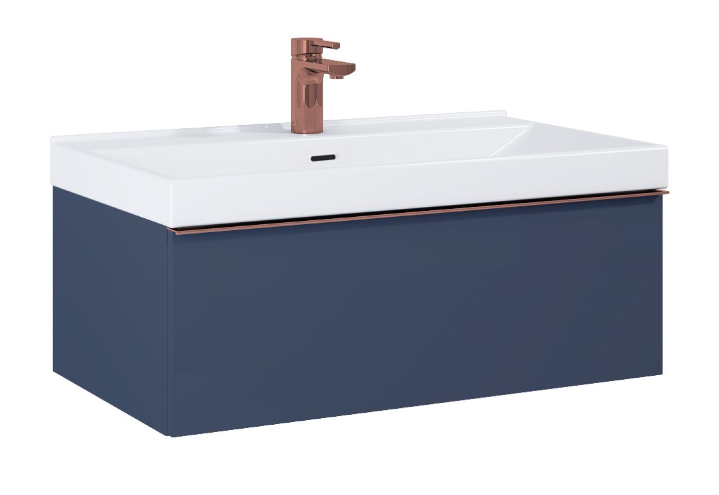 Elita Look armadietto 80x44.9x28.1 cm sottolavabo sospeso blu RE010803027030