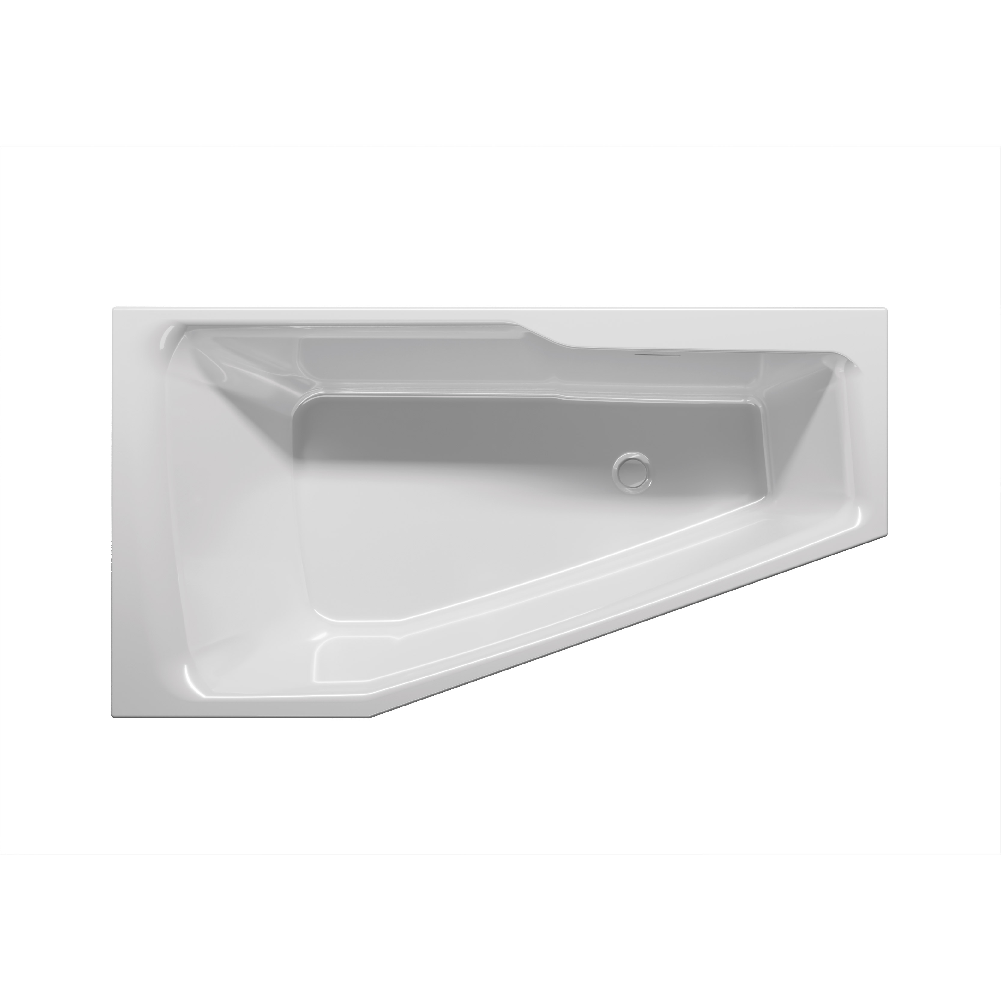 Riho Rethink Space Plug&Play vasca da bagno con rivestimento 170x90 cm destra bianco B113005005