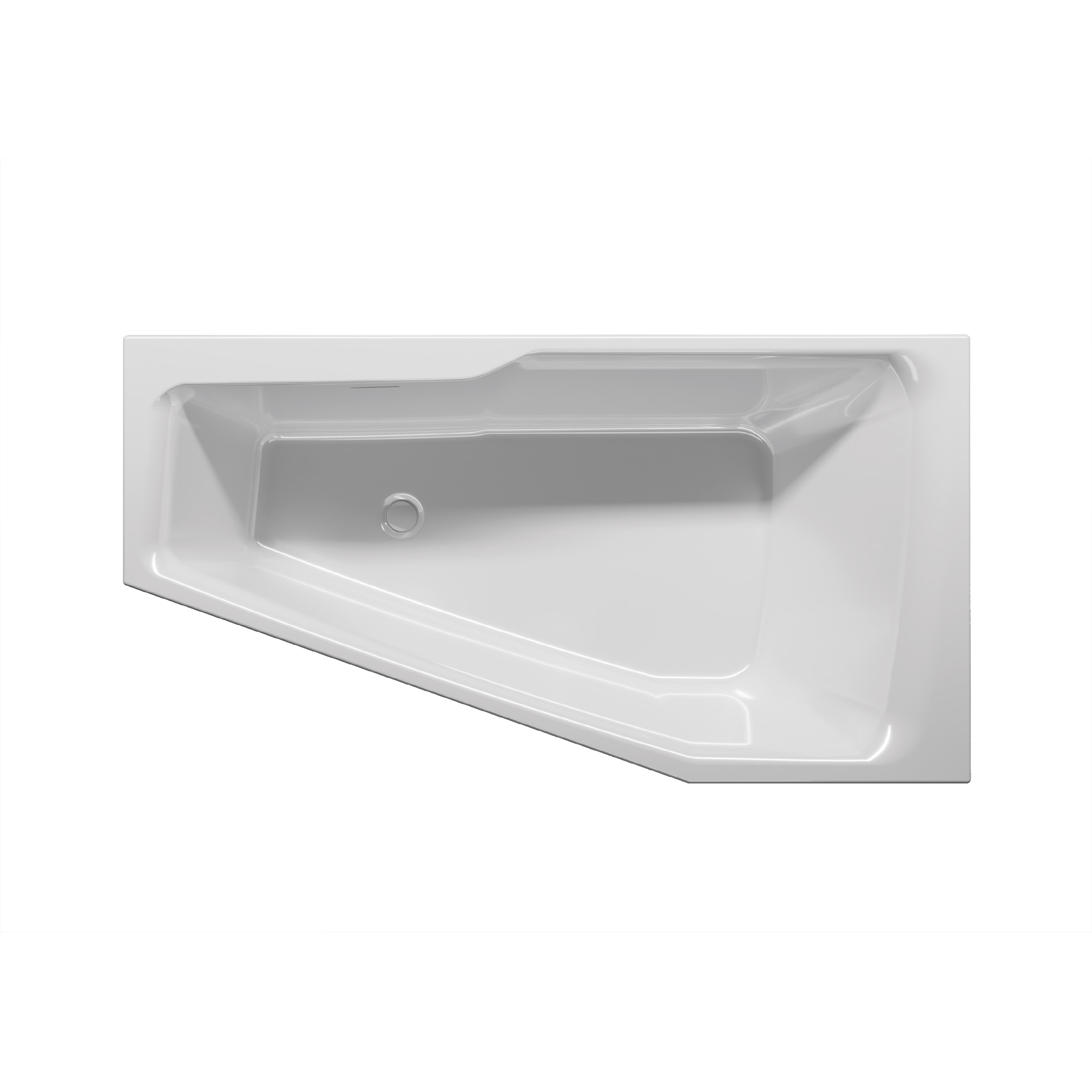 Riho Rethink Space Plug&Play vasca da bagno con rivestimento 170x90 cm sinistra bianco B114005005