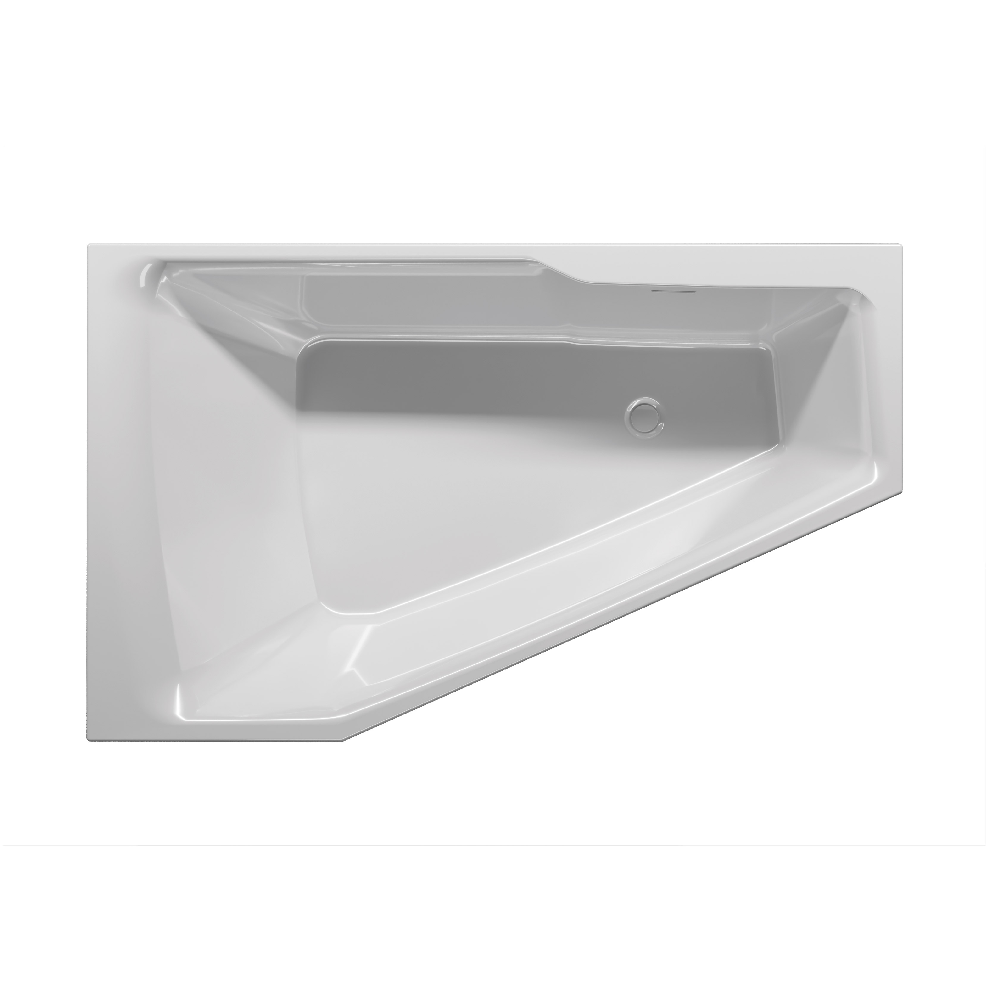 Riho Rethink Space Plug&Play vasca da bagno con rivestimento 180x110 cm destra bianco B115005005