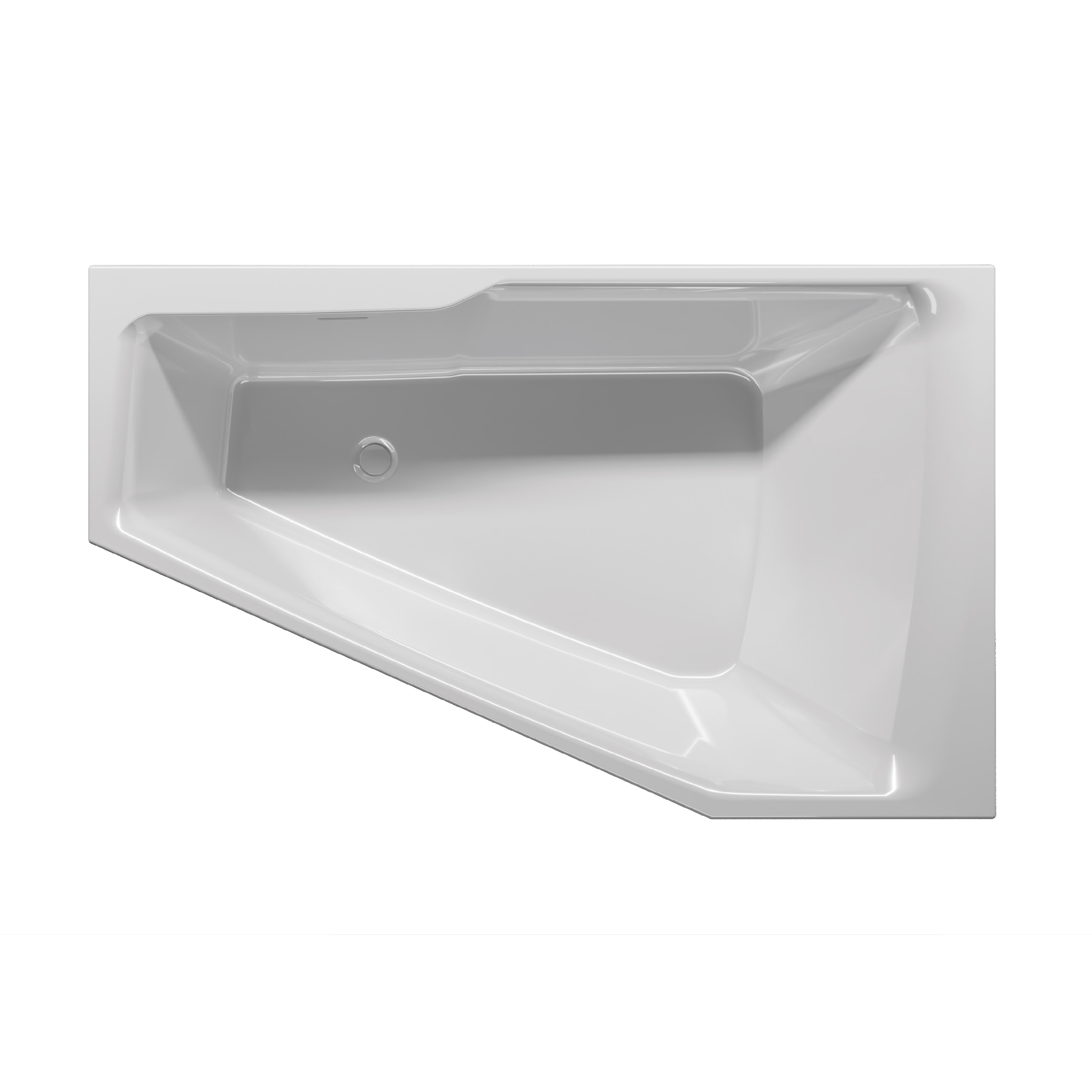Riho Rethink Space vasca da bagno con rivestimento 180x110 cm sinistra bianco B116005005