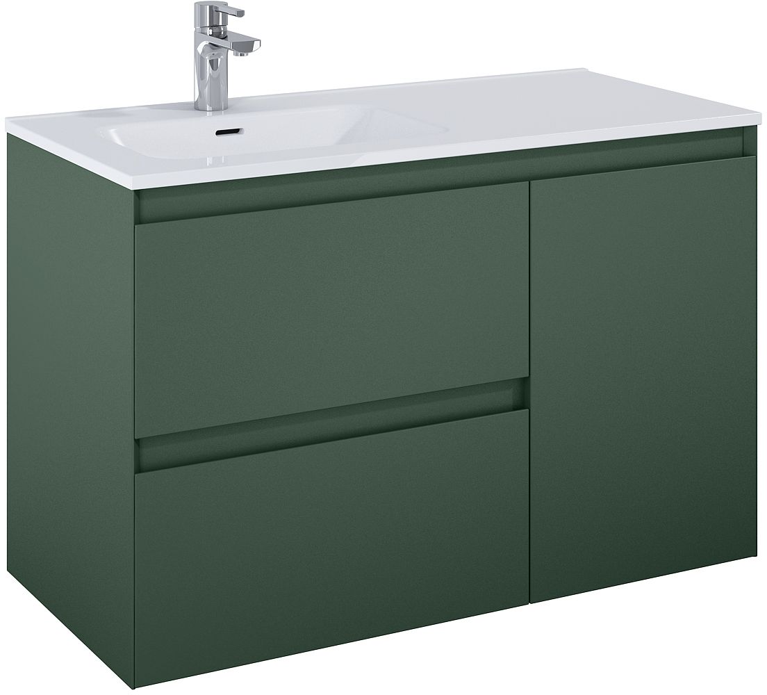 Elita Split armadietto 100x45.8x63.5 cm sottolavabo sospeso verde RE011006057010