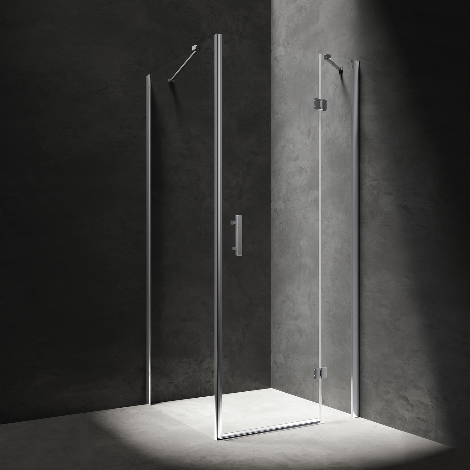 Omnires Manhattan box doccia 120x80 cm rettangolare cromo lucida/vetro trasparente MH1280CRTR