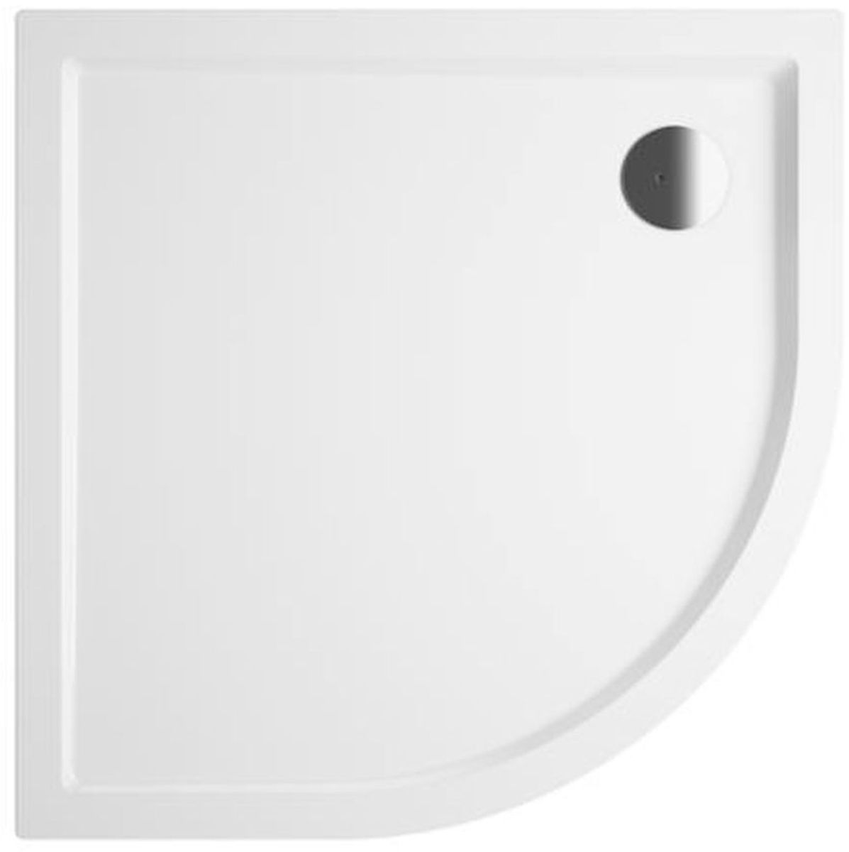 Riho Zurich piatto doccia semicircolare 80x80 cm bianco D001021005