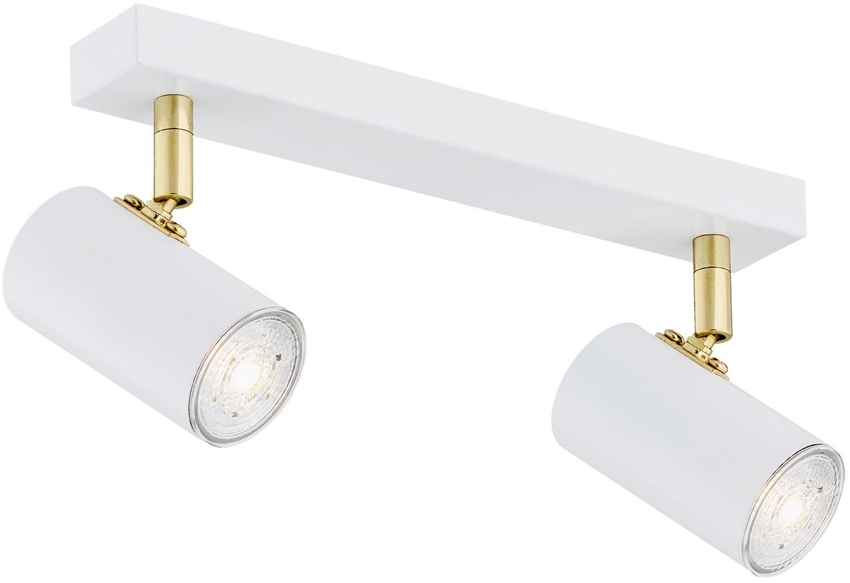 Argon Lagos lampada da soffitto 2x5 W bianco-ottone 890
