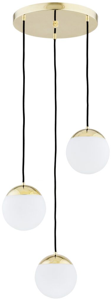 Argon Livia lampada sospesa 3x15 W bianco-ottone 1416