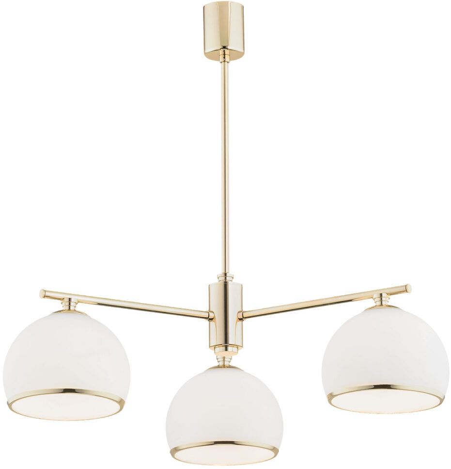 Argon Marbella lampada da soffitto 3x15 W ottone-opale 1488