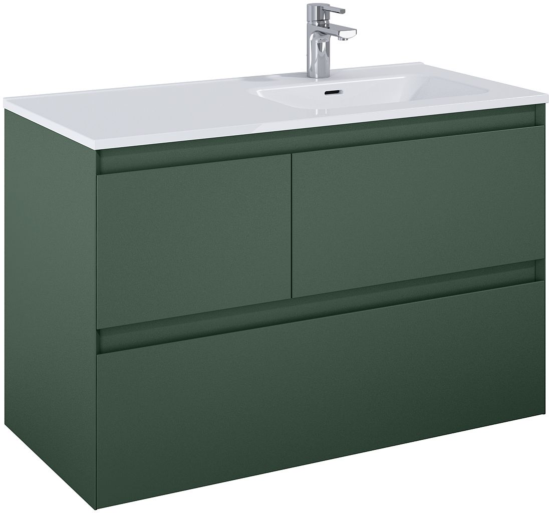 Elita Split armadietto 100x45.8x63.5 cm sottolavabo sospeso verde RE011005157010