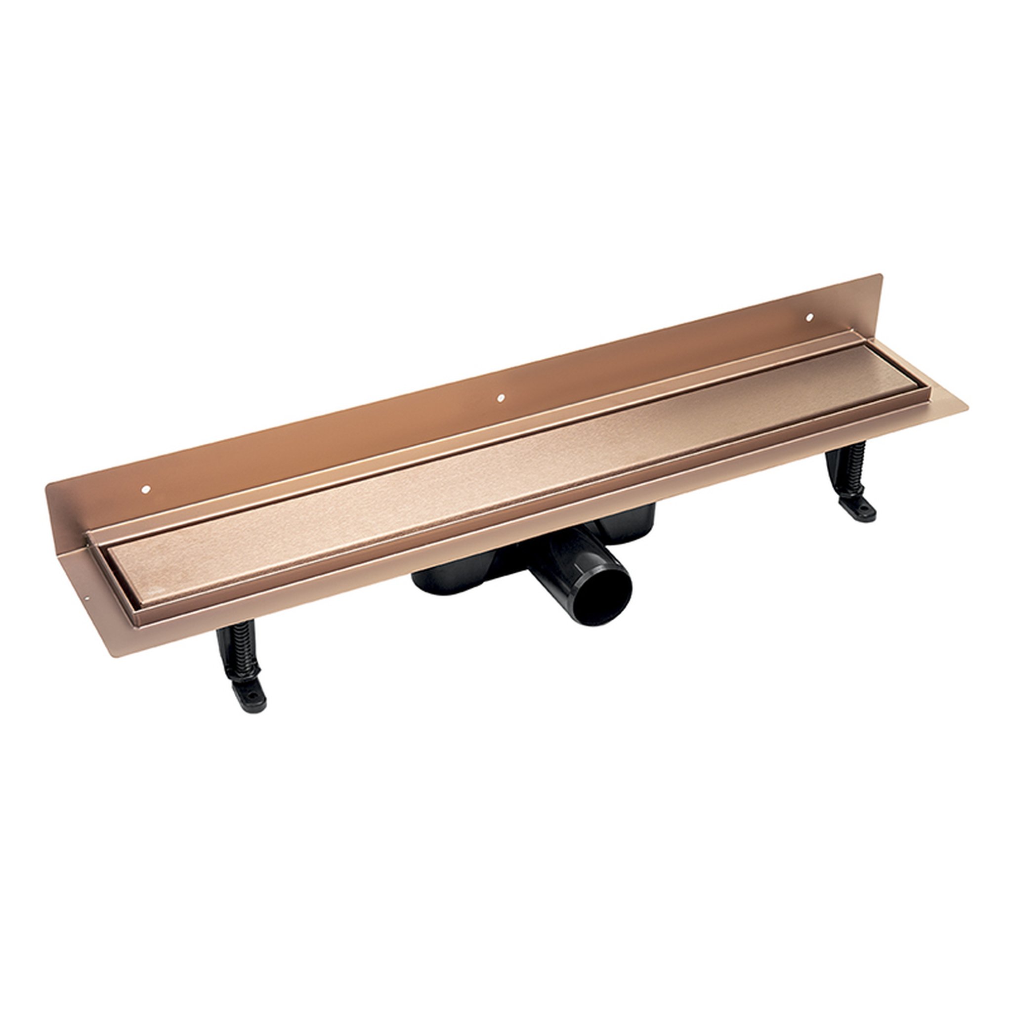 Laveo Basso canalina lineare con griglia 100 cm oro COB811D