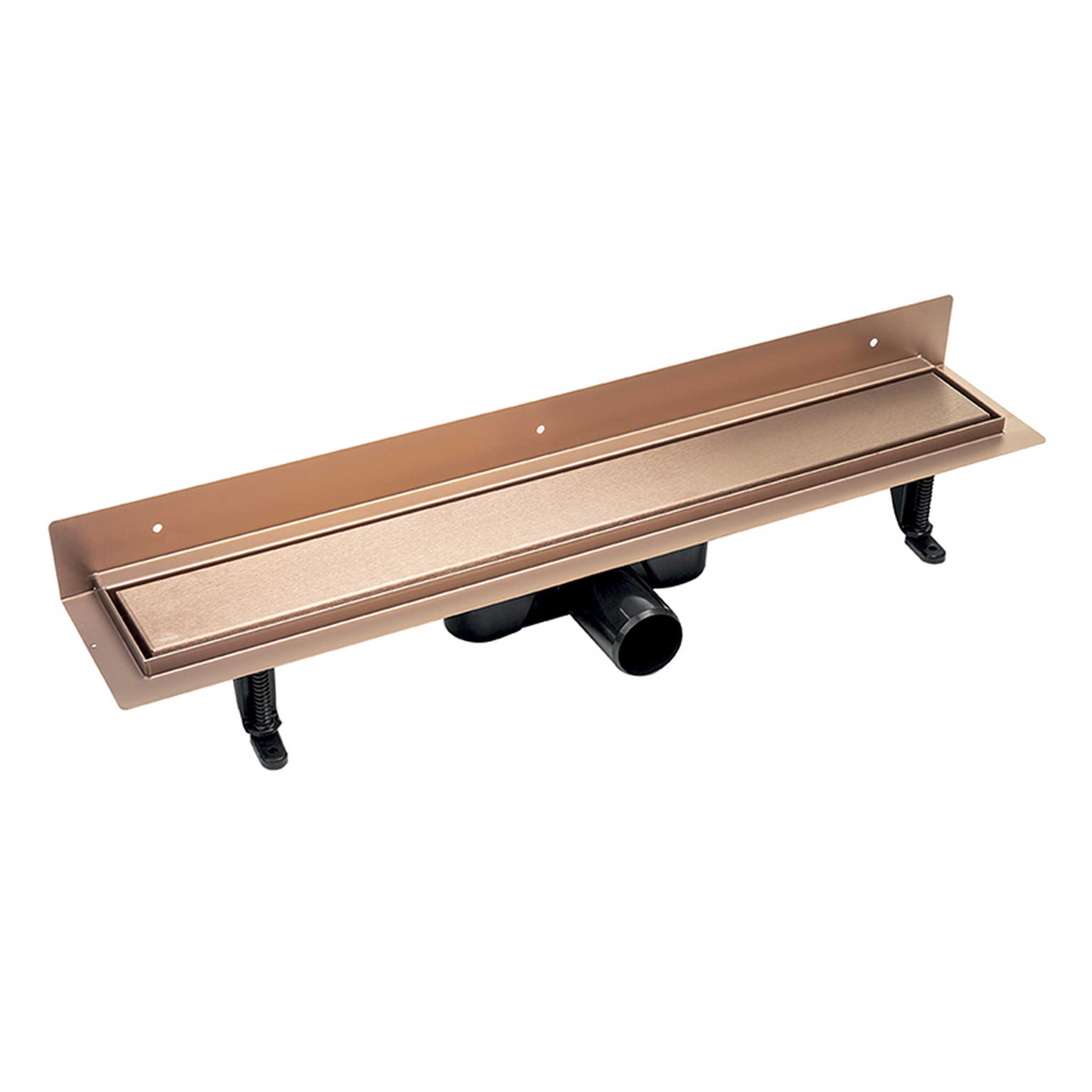 Laveo Basso canalina lineare con griglia 70 cm oro COB871D