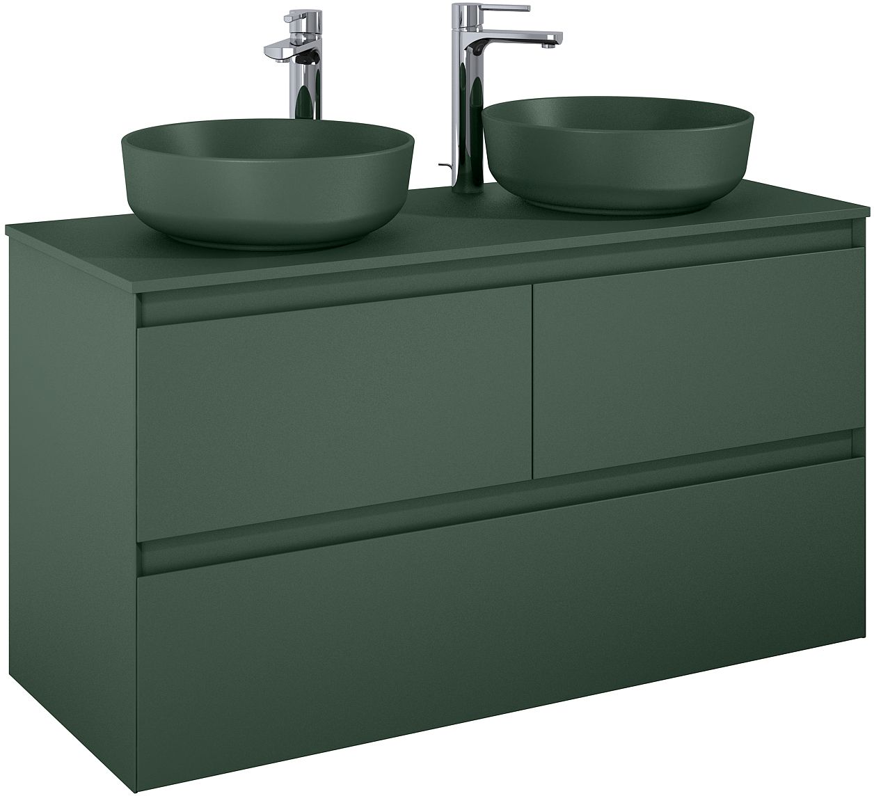 Elita Split armadietto 120x45.8x63.5 cm sottolavabo sospeso verde RE012007157010