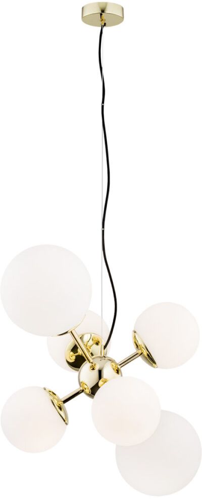 Argon Satelite lampada sospesa 6x15 W ottone-opale 2532