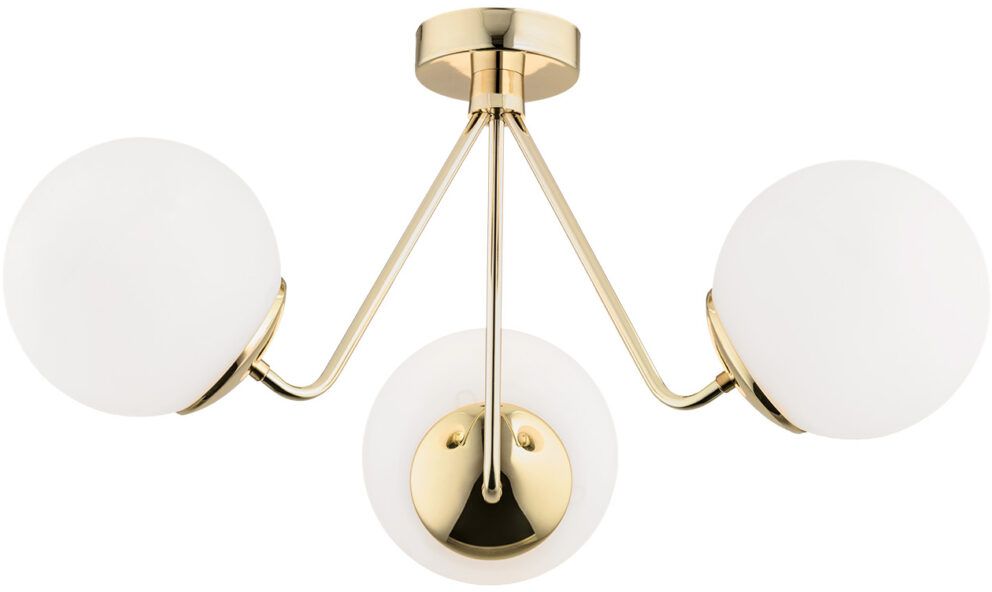 Argon Tomar lampada da soffitto 3x15 W ottone-opale 1481