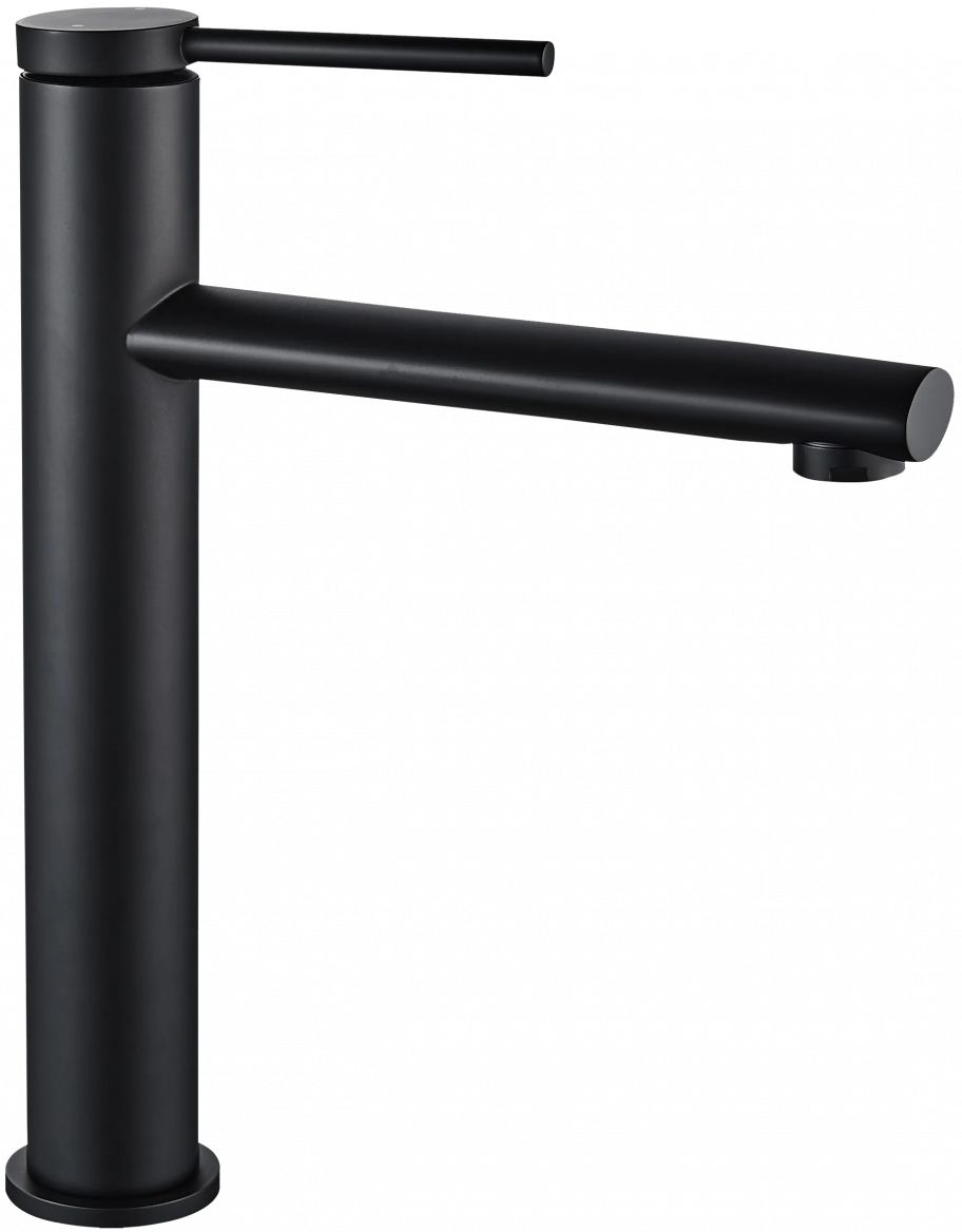 Rea Oval rubinetto per lavabo verticale nero REA-B6511