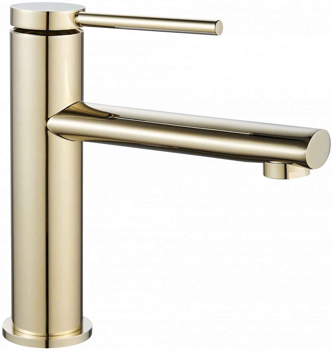 Rea Oval rubinetto per lavabo verticale oro REA-B6515