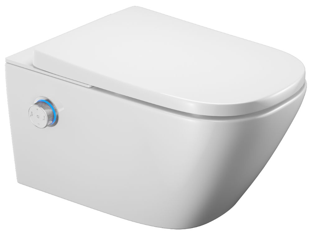 Excellent Dakota vaso con sedile bidet sospeso senza brida bianco CEEX.4124.593.S2.WH