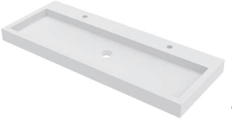 Riho Spring Vow lavabo 100.3x40.2 cm rettangolare a parete-da mobile bianco W004009105