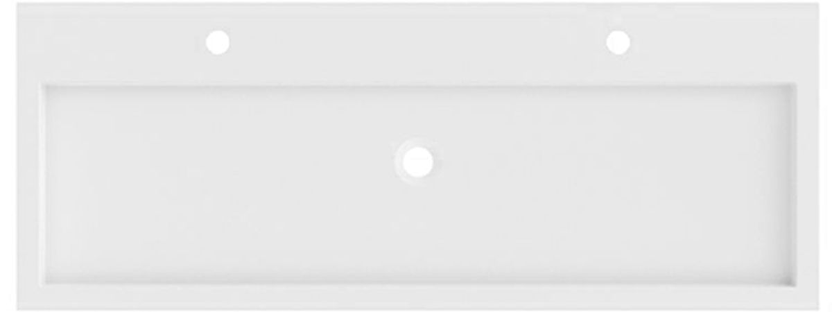 Riho Spring Vow lavabo 120.3x46.2 cm rettangolare a parete-da mobile bianco W004005105