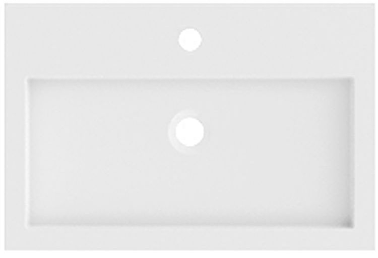 Riho Spring Vow lavabo 60.3x40.2 cm rettangolare a parete-da mobile bianco opaca W004006105