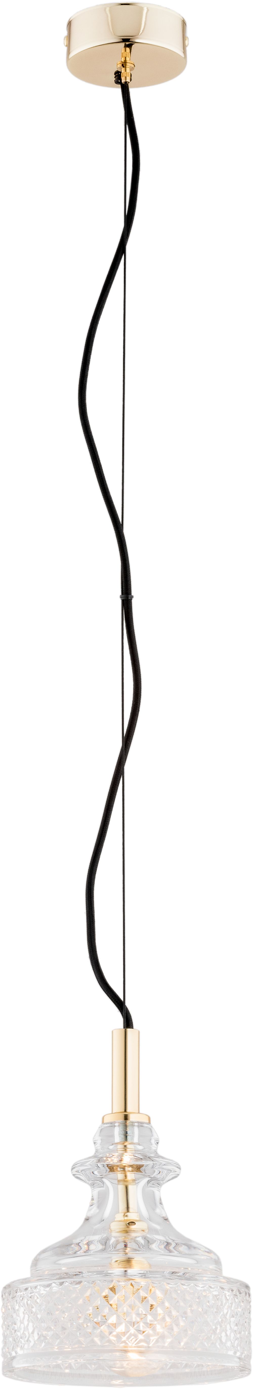 Argon Cruz lampada sospesa 1x7 W ottone-trasparente 4198