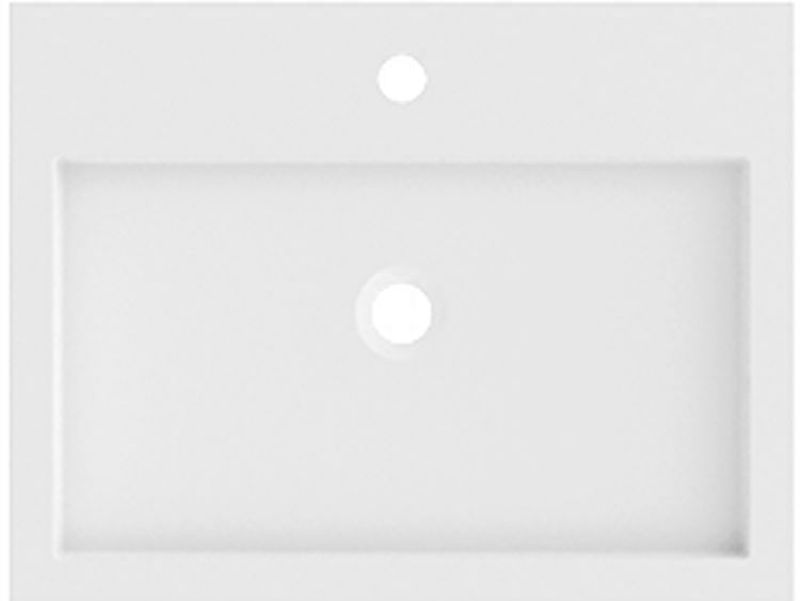Riho Spring Vow lavabo 60.3x46.2 cm rettangolare a parete-da mobile bianco W004001105