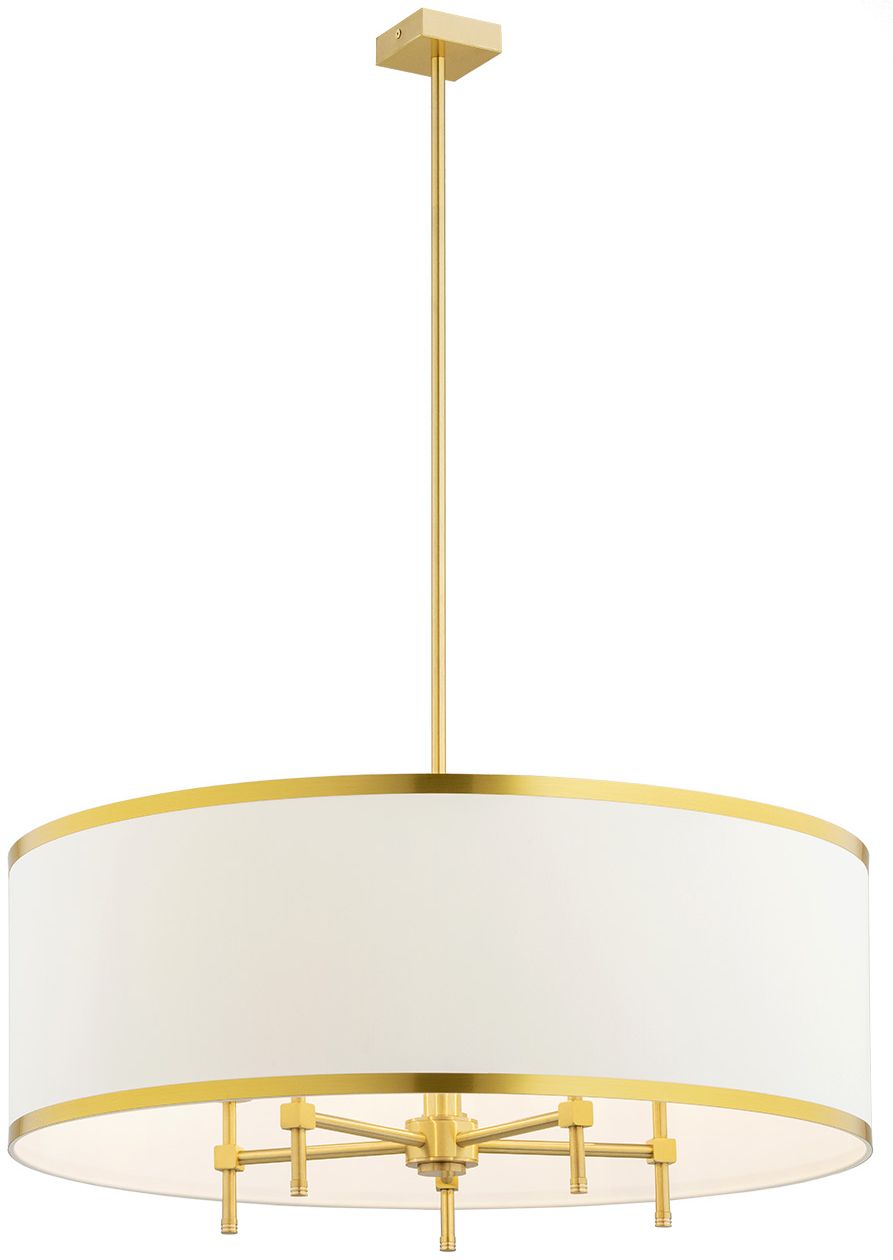 Argon Abbano lampada da soffitto 5x7 W bianco-ottone-oro 2127