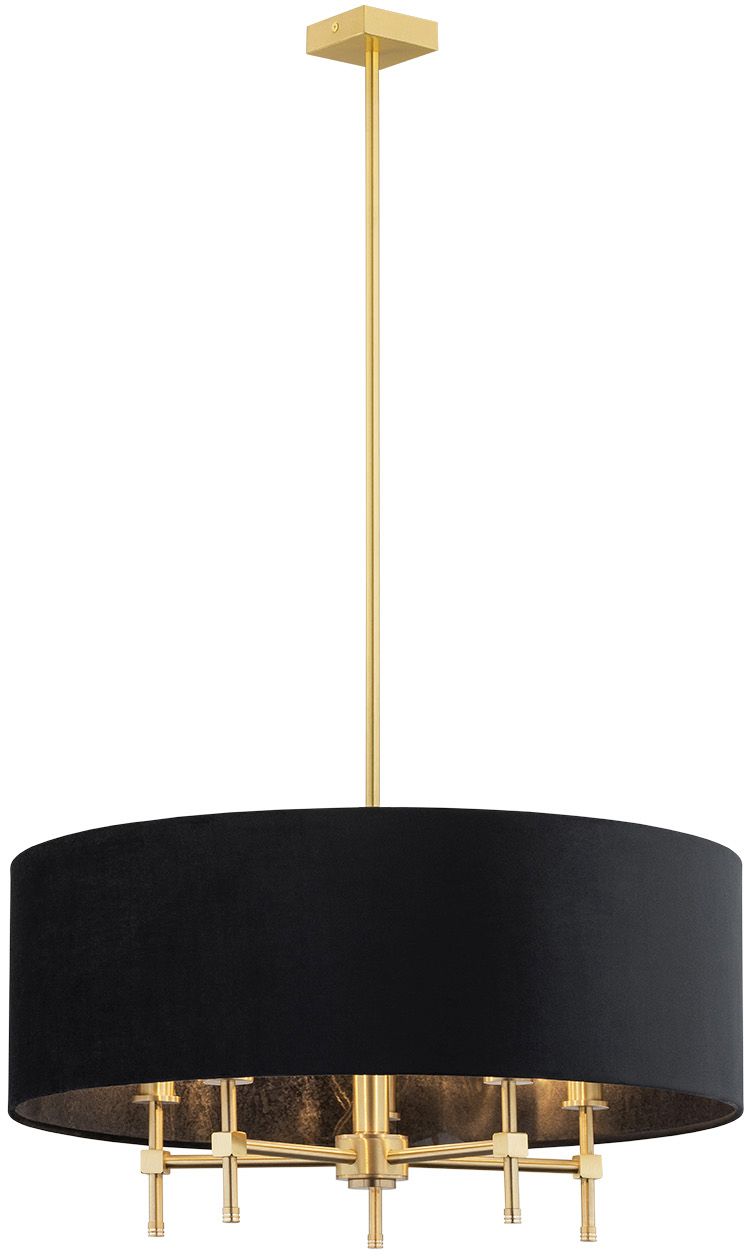 Argon Abbano lampada da soffitto 5x7 W nero-ottone 2133