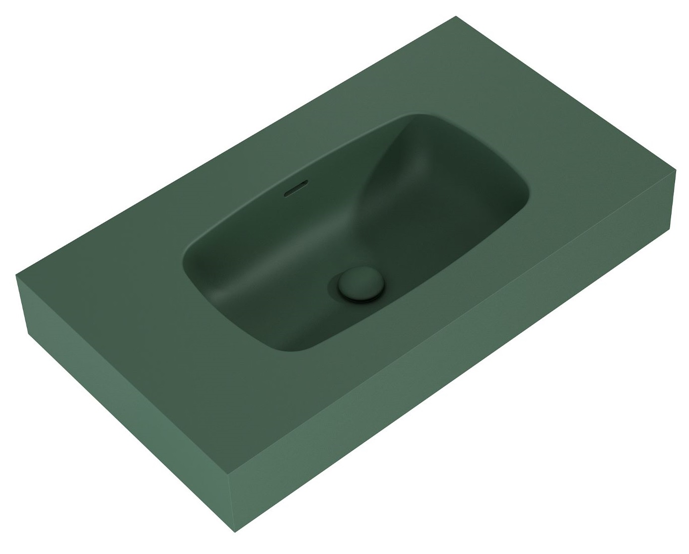 Elita Dimple lavabo 80.6x46 cm rettangolare a parete verde RE040800027010