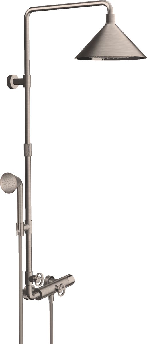 Axor Front set doccia a parete con termostato acciaio 26020800