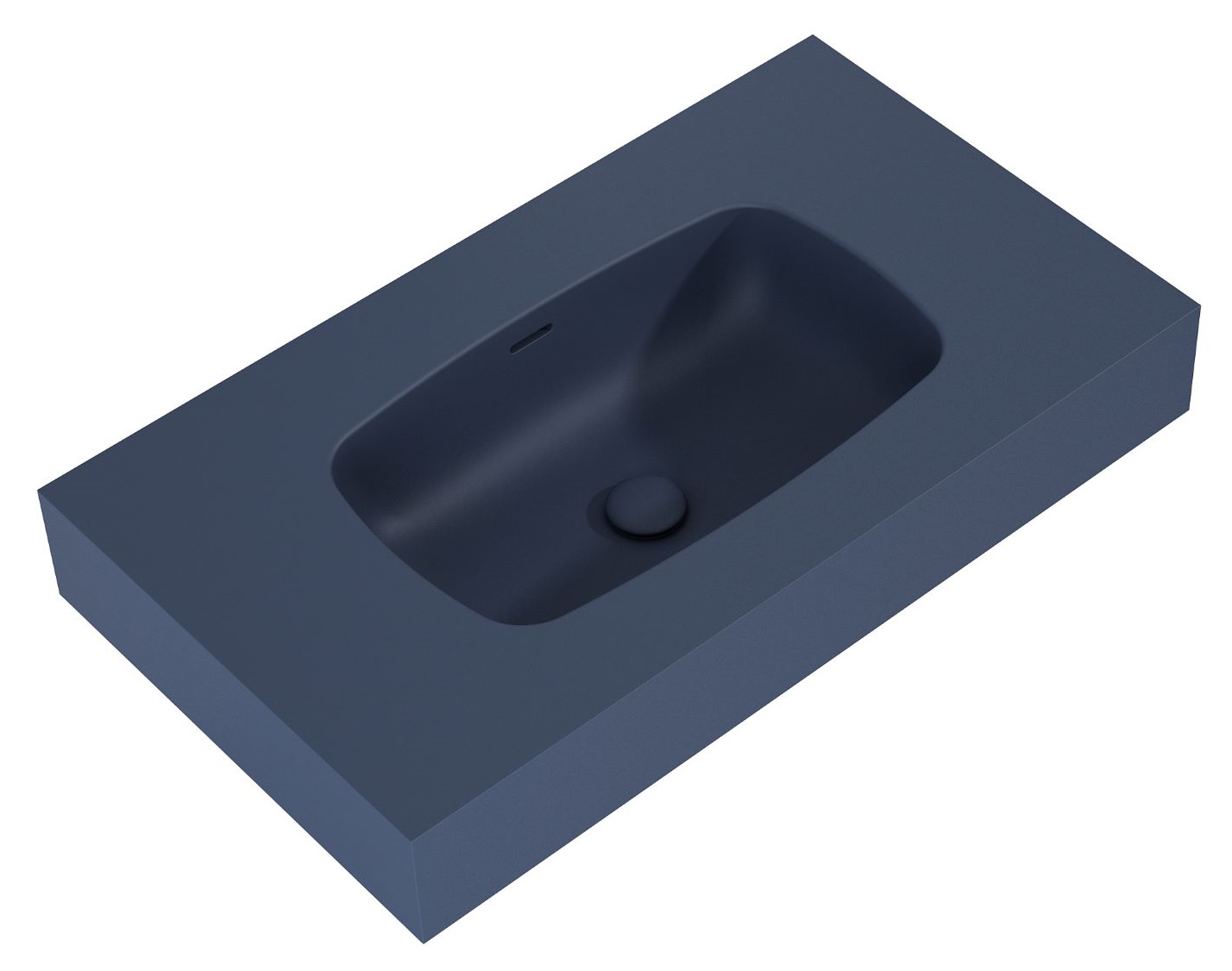 Elita Dimple lavabo 80.6x46 cm rettangolare a parete blu RE040800027030