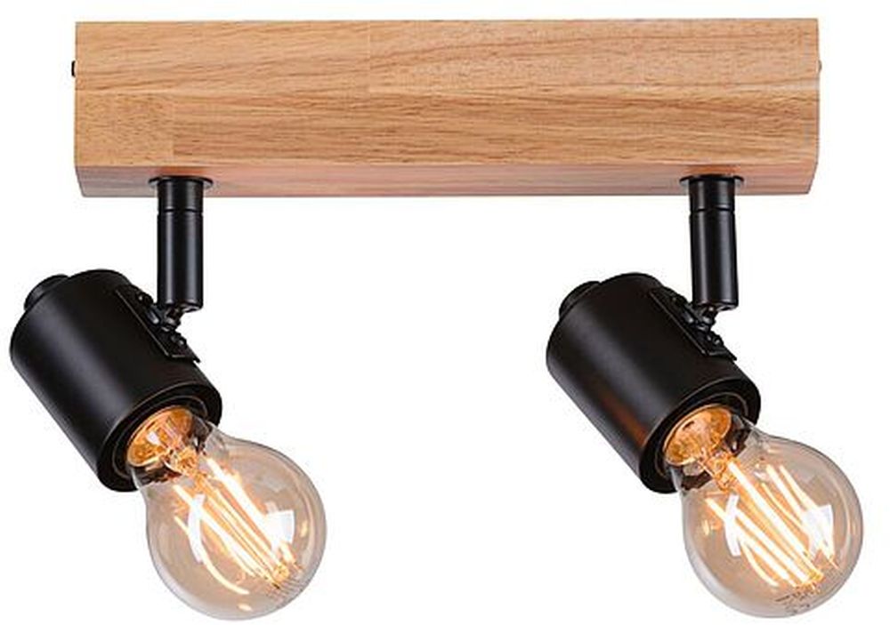 Paulmann Arvid lampada da soffitto 2x20 W nero-legno 66771