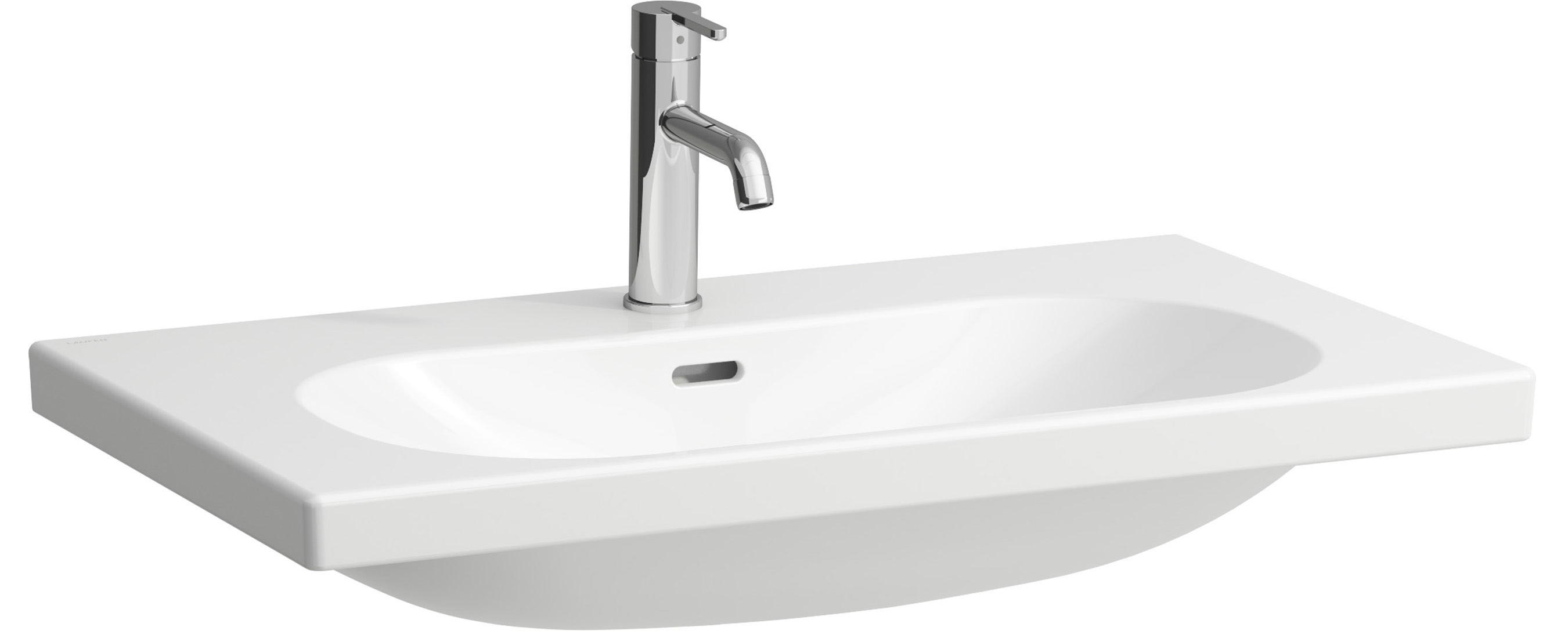 Laufen Lua lavabo 80x46 cm rettangolare a parete bianco lucida H8160870001041