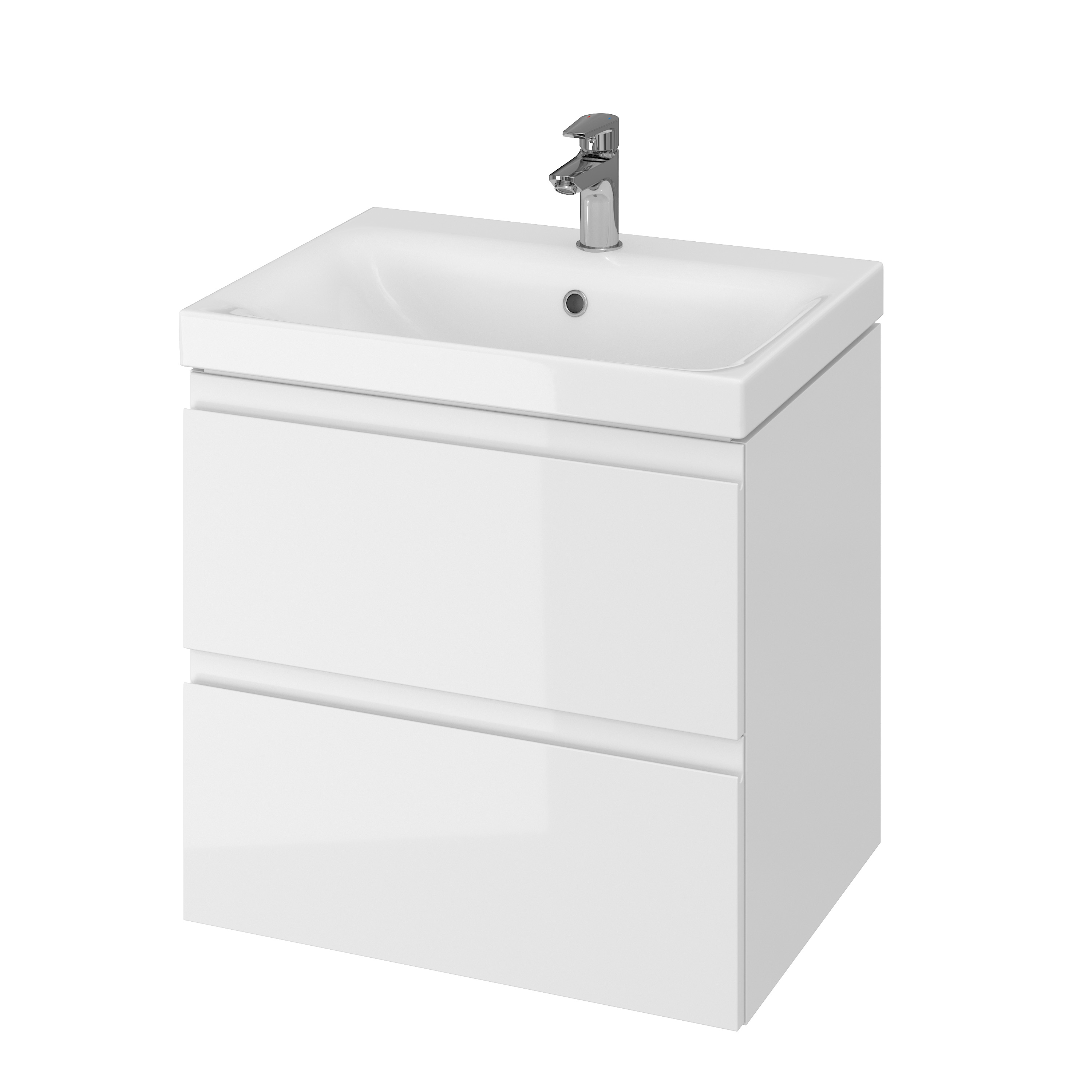 Set armadietto Cersanit Moduo S590-010-ECO, lavabo Cersanit Moduo K116-011-ECO