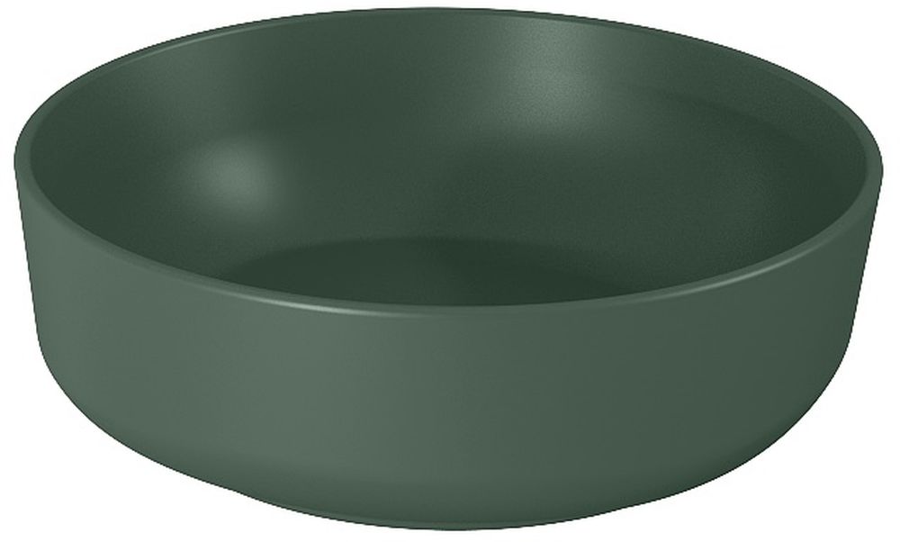Elita Lorca lavabo 41.5x41.5 cm rotonda da appoggio verde RE040420047010