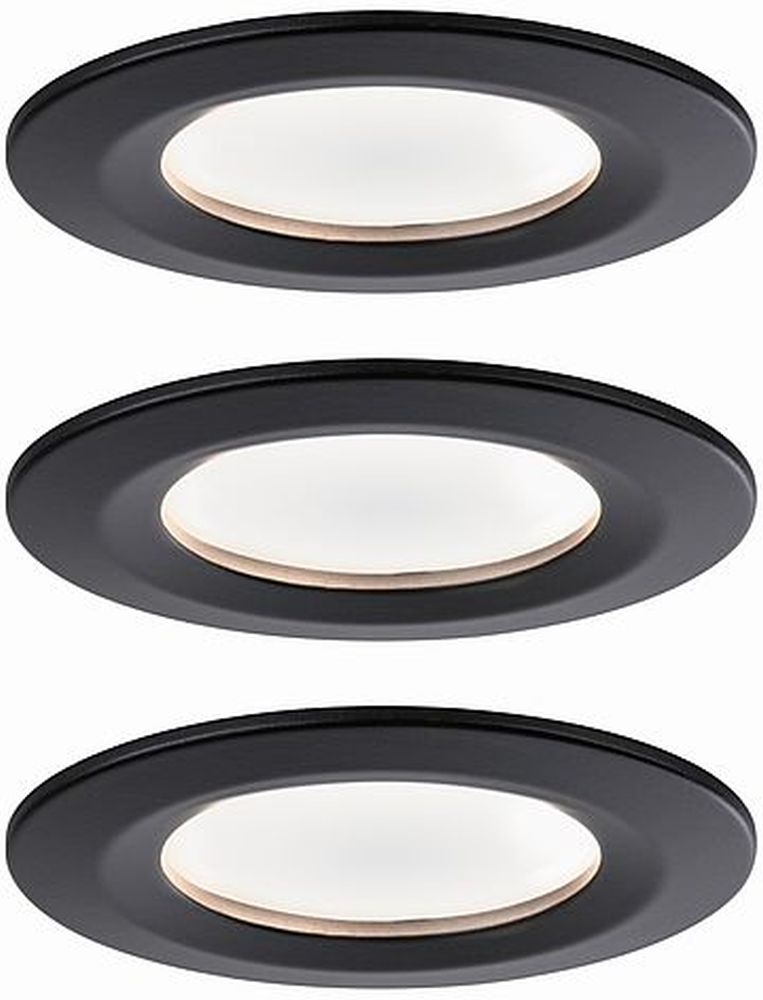 Paulmann Nova lampada da incasso 3x6.5 W nero 94474