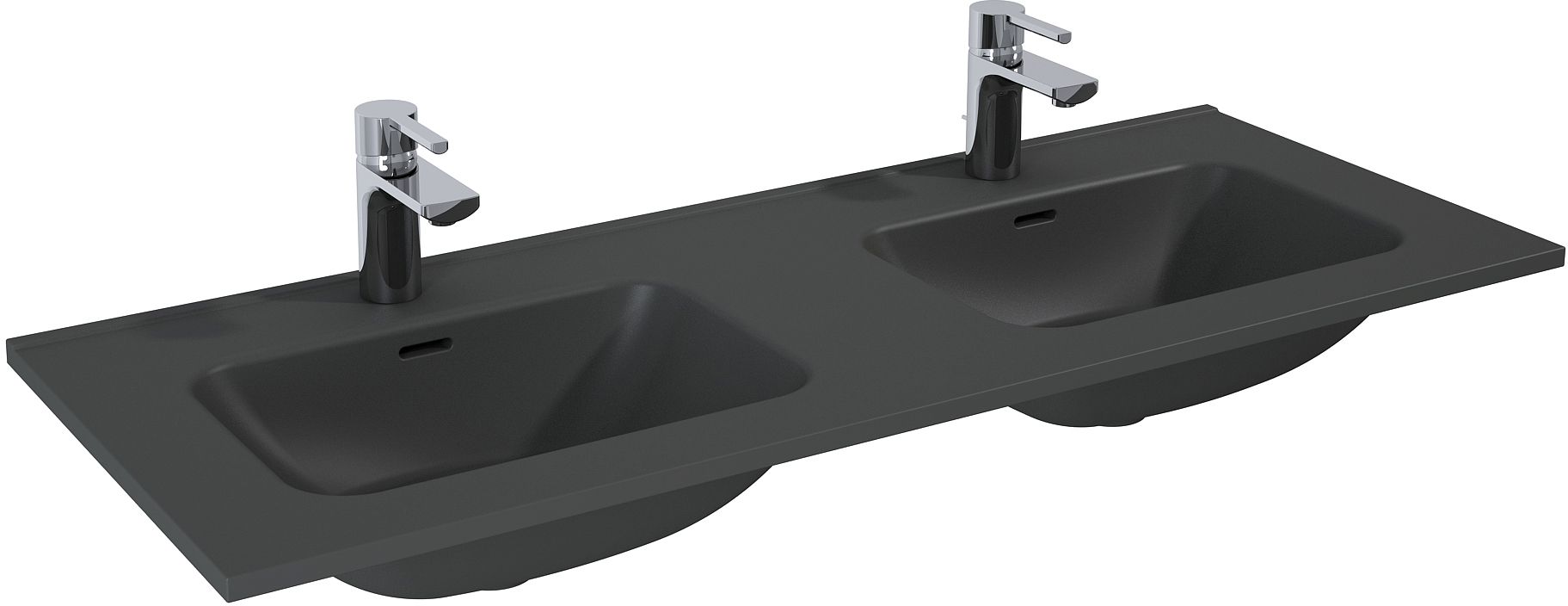 Elita Skappa lavabo 120.8x46 cm rettangolare da mobile-doppio antracite RE041203066010