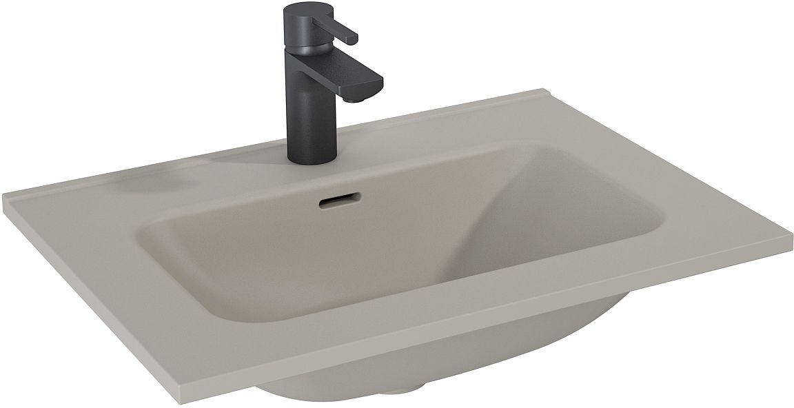 Elita Skappa lavabo 60.8x46 cm rettangolare da mobile marrone/beige 146057