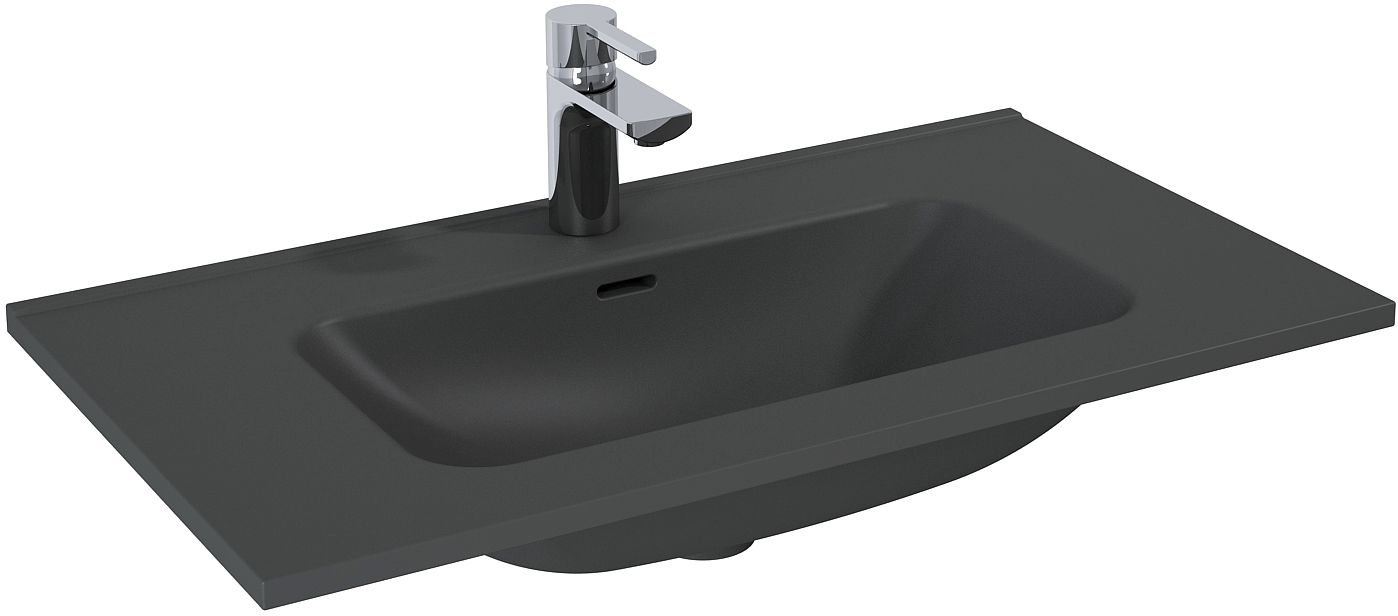 Elita Skappa lavabo 80.8x46 cm rettangolare da mobile antracite RE040803066010